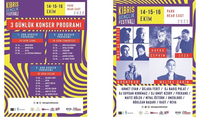 “Kıbrıs Gençlik Festivali” 14-16 Ekim’de yapılıyor