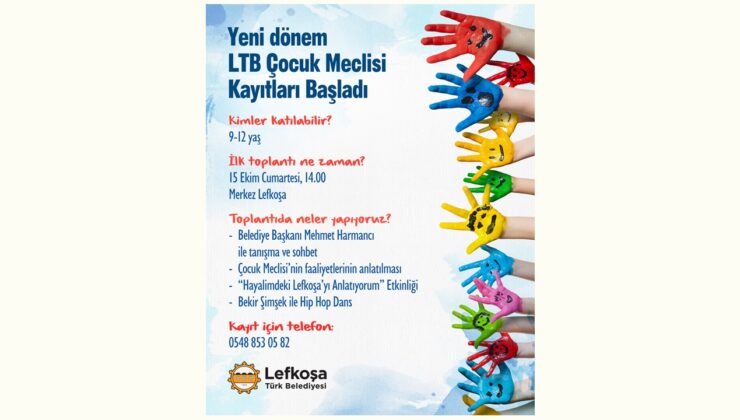 LTB Çocuk Meclisi yeni dönem kayıtları başladı