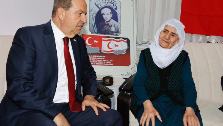 Cumhurbaşkanı Tatar, Malatyalı Kıbrıs şehidi Seçim Kılıçaslan’ın ailesini ziyaret etti