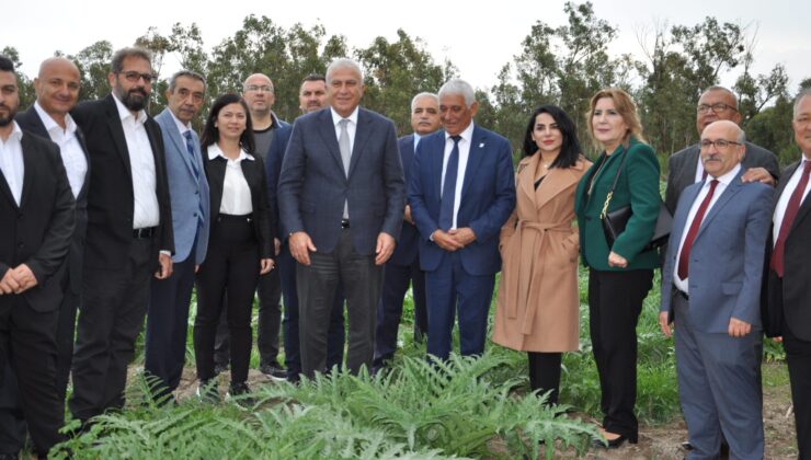 Aydın Efeler Belediyesi “Efeler’den Güzelyurt’a Uzanan Enginarın Yolcuğu” projesi için KKTC’’ye geldi