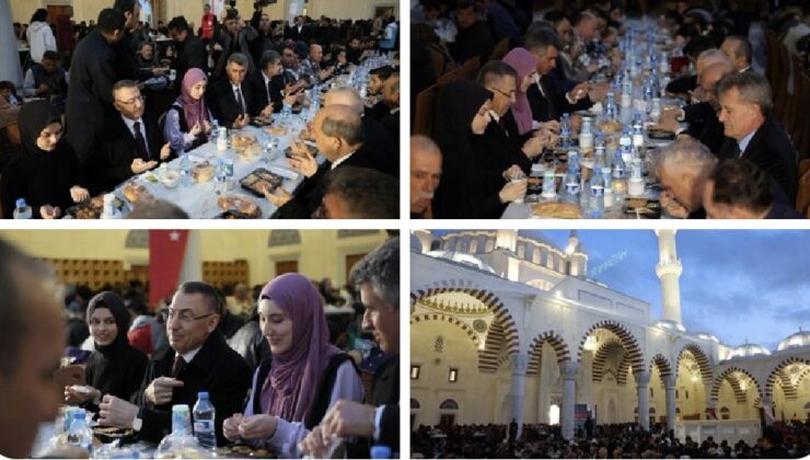 Oktay, Hala Sultan Camii’deki iftara katıldı