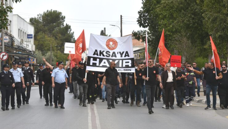 El-Sen Kıb-Tek önünde eyleme devam ediyor