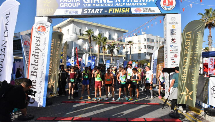 Girne Yarı Maratonu yaklaşık üç bin kişinin katılımıyla yapıldı