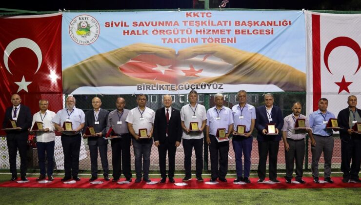 Töre, Sivil Savunma Halk Örgütü Mükellefleri terhis törenine katıldı