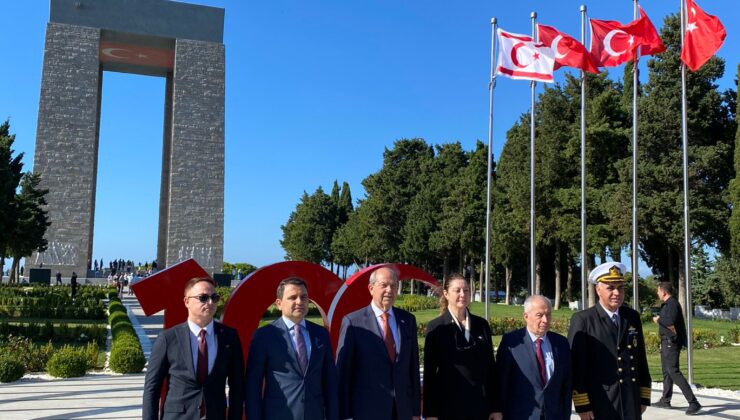 Cumhurbaşkanı Tatar, Çanakkale Şehitler Abidesi’ni ziyaret etti