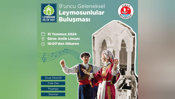 9. Geleneksel Leymosunlular Buluşması, 31 Temmuz’da Girne’de yapılıyor