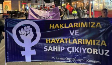 Lefkoşa’da kadına yönelik şiddete karşı yürüyüş yapıldı