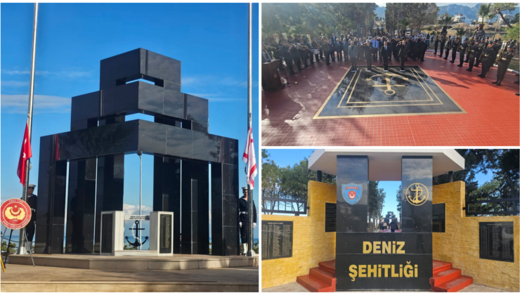 Girne Deniz Şehitliği’nde 21-25 Aralık Milli Mücadele ve Şehitler Haftası dolayısıyla anma etkinliği düzenlendi