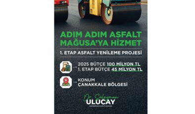 Gazimağusa Belediyesi yolların yenilenmesine yönelik yatırımın ilk etabı için ihaleye çıktı