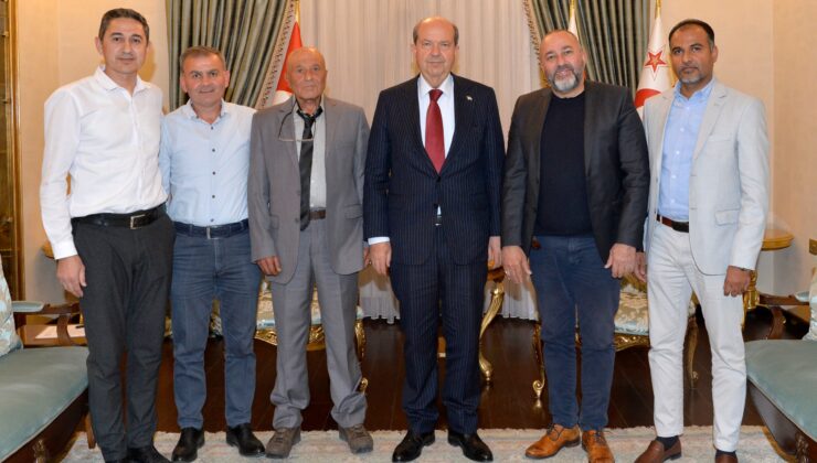 Cumhurbaşkanı Ersin Tatar Bank-Sen Başkanı ve Yönetim Kurulu’nu kabul etti