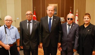 Cumhurbaşkanı Tatar, Kıbrıs Türk Engelliler Federasyonu’nu kabul etti