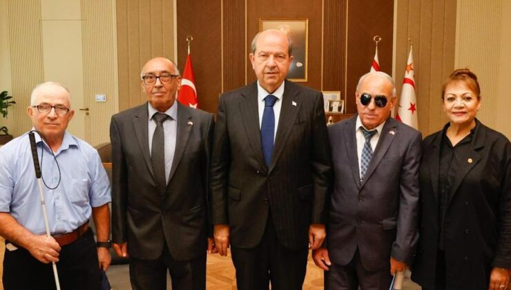 Cumhurbaşkanı Tatar, Kıbrıs Türk Engelliler Federasyonu’nu kabul etti