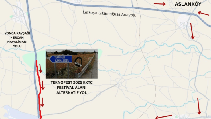 TEKNOFEST 2025 KKTC için alternatif güzergah oluşturuldu