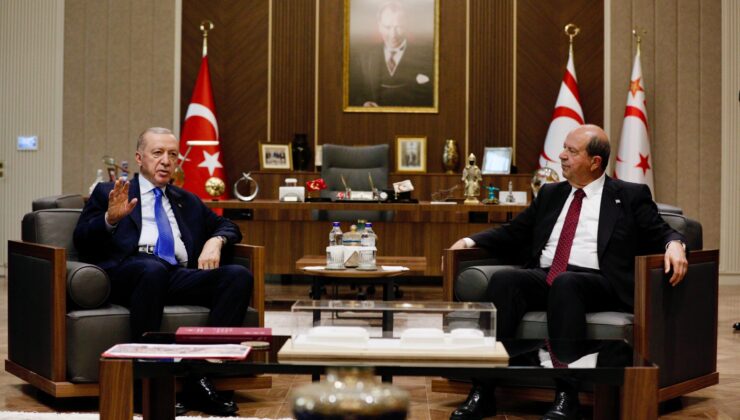Erdoğan ve Tatar, Cumhurbaşkanlığı’nda bir araya geldi