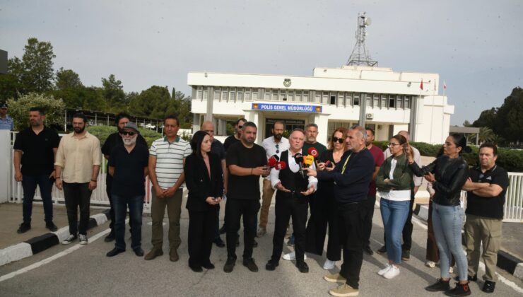 Gazeteciler Birliği ve Basın-Sen, gazeteciler Akın ve Yüksel’e koruma talebi ile PGM önünde basın açıklaması yaptı
