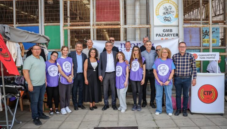 CTP’li kadınlar hem dayanışma gösterdi hem imza topladı