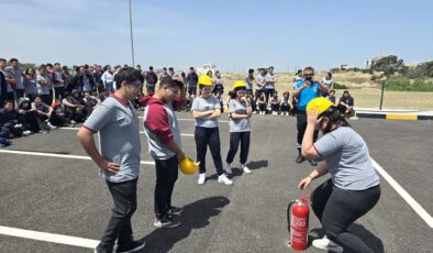 Rauf Raif Denktaş Meslek Lisesi’nde “Afete Hazır Okul Eğitimi” yapıldı