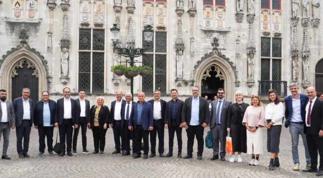 Brüksel’deki KTBB Heyeti’nden Brugge Belediyesi’ne ziyaret