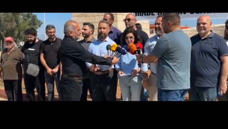 KTOEÖS, KTÖS ve örgüt temsilcileri, basın açıklaması yaptı
