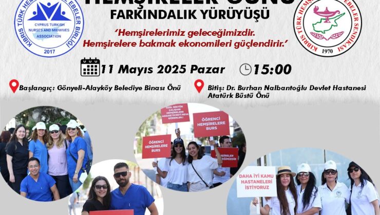 Hemşireler ve Ebeler Birliği, pazar günü hemşireler günü yürüyüşü düzenleyecek