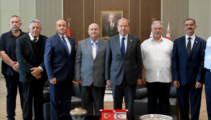 Cumhurbaşkanı Ersin Tatar, Milli Mücadele Vakfı heyetini kabul etti