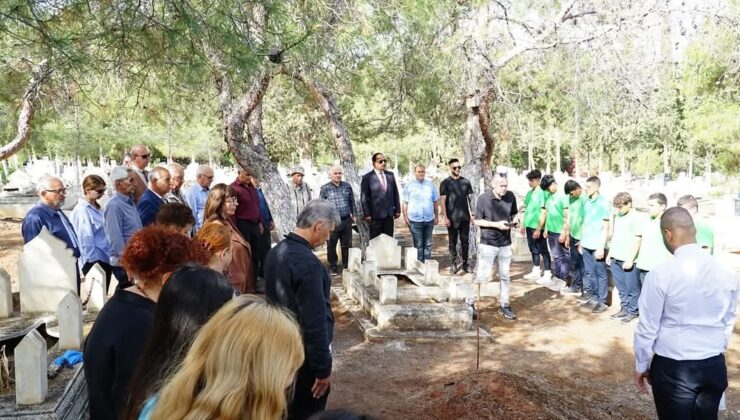 Aziz Fedai için ölüm yıldönümünde Lefke’deki kabri başında tören düzenlendi
