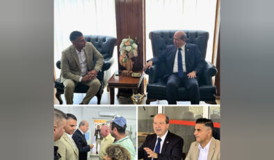 Cumhurbaşkanı  Tatar, Lapta Alsancak Çamlıbel Belediyesi’ni ziyaret etti