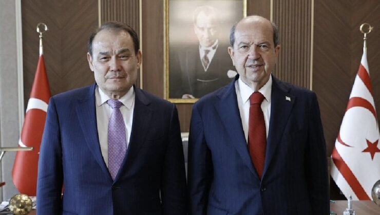 Cumhurbaşkanı Tatar, Türk Yatırım Fonu Başkanı Baghdad Amreyev’i kabul etti