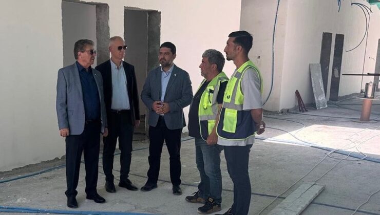 Başbakan Üstel Güzelyurt Devlet Hastanesi inşaatını inceledi