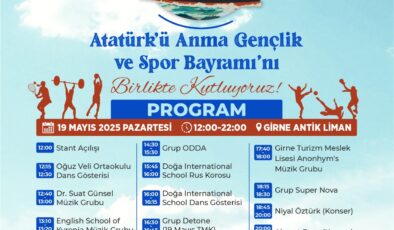 Girne Belediyesi’nden 19 Mayıs Atatürk’ü Anma, Gençlik ve Spor Bayramı’na özel etkinlik