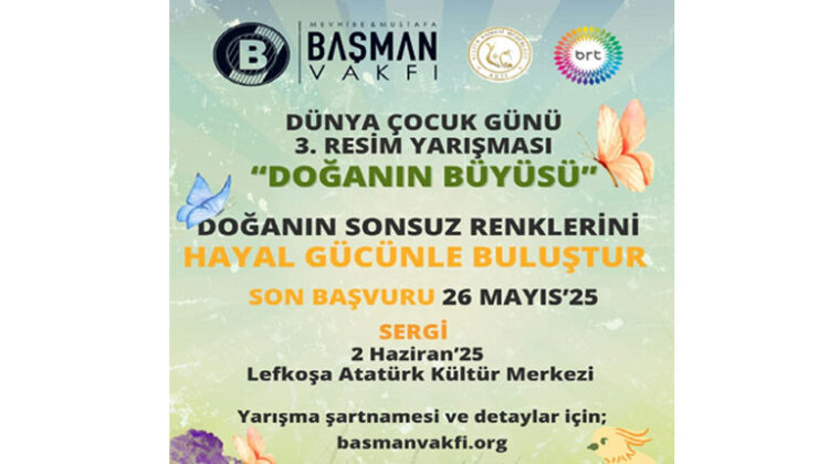 Başman Vakfı ile BRTK’nın düzenlediği Dünya Çocuk Günü 3. Resim Yarışması’na başvurular başladı