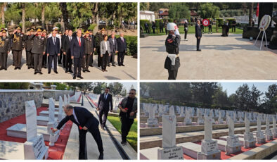 “15 Temmuz Demokrasi ve Milli Birlik Günü” anma etkinlikleri kapsamında Boğaz Şehitliği’nde tören düzenlendi