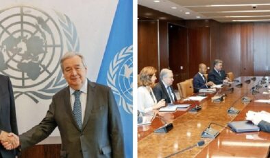 Cumhurbaşkanı Ersin Tatar, BM Genel Sekreteri Antonio Guterres ile görüştü