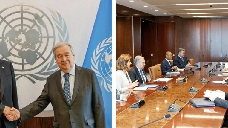 Cumhurbaşkanı Ersin Tatar, BM Genel Sekreteri Antonio Guterres ile görüştü